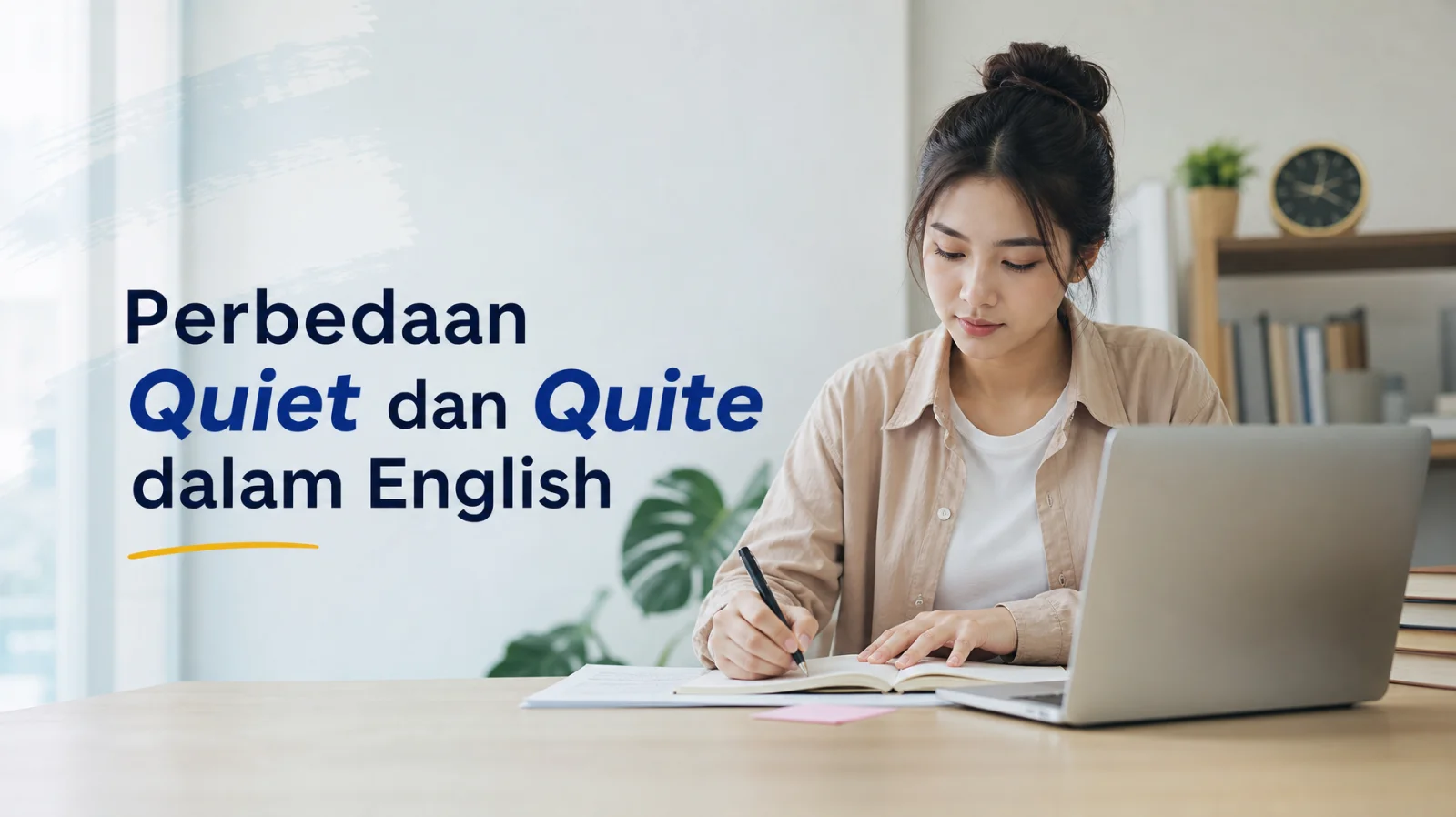Perbedaan Quiet dan Quite dalam bahasa Inggris